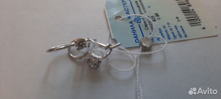 Серьги детские серебро