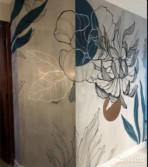 Роспись стен, декор интерьера