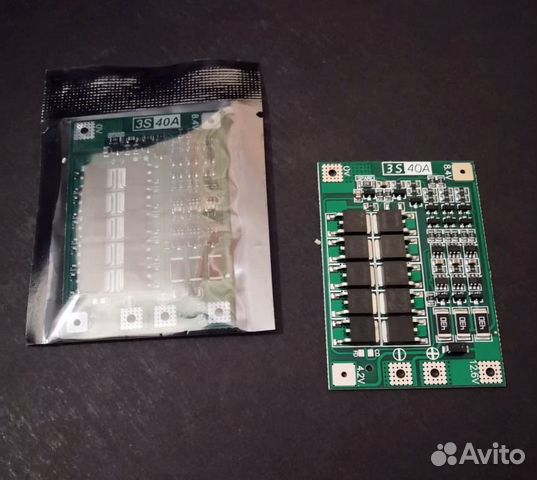 Плата BMS 3S 40А с балансиром