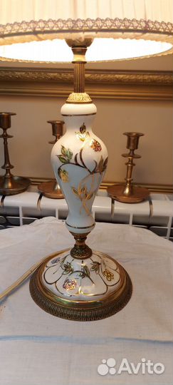 Антикварная настольная электричесская лампа