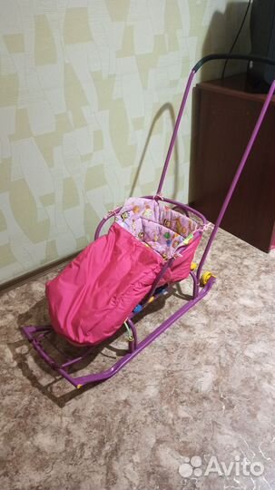 Детские санки с колесами