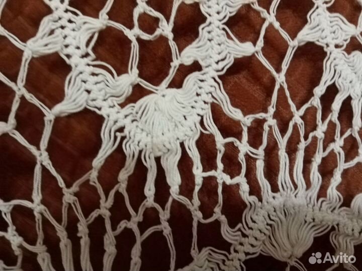 Накидка на подушку 1,1м ручное старинное вязание