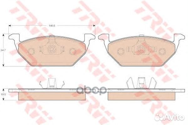 Колодки передние skoda fabia I-II, octavia (1U