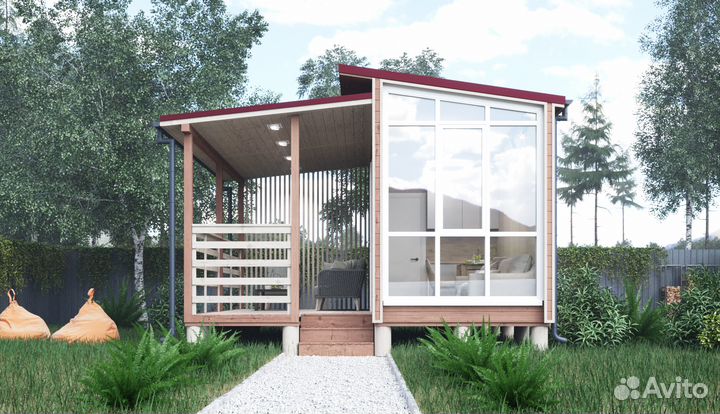 Каркасный дом барнхаус