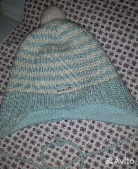 5 шапок и р. 46-50 и варежки демисезон/межсезонье