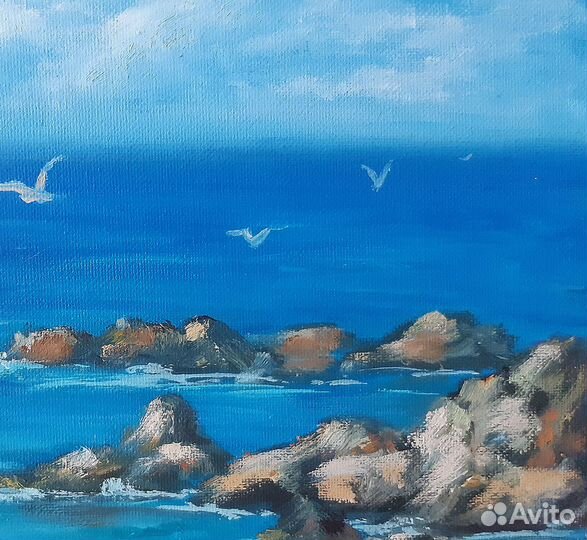 Картина маслом Морской пейзаж