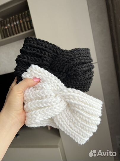 Вязаная повязка на голову