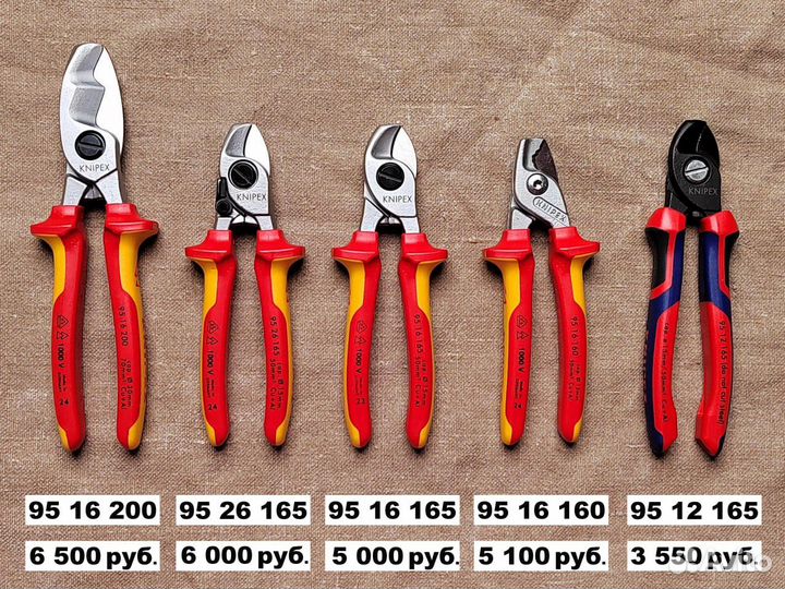 Knipex, кабелерезы, бокорезы, болторезы, кусачки