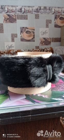 Повязка на голову норковая