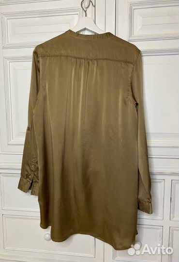 Рубашка H&M натуральный шелк на L/XL