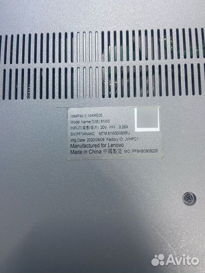 Ноутбук Lenovo IdeaPad 3 14ARE05