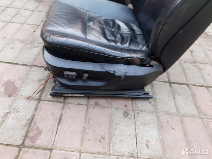 Салон сиденья электро черная кожа бмв е39
