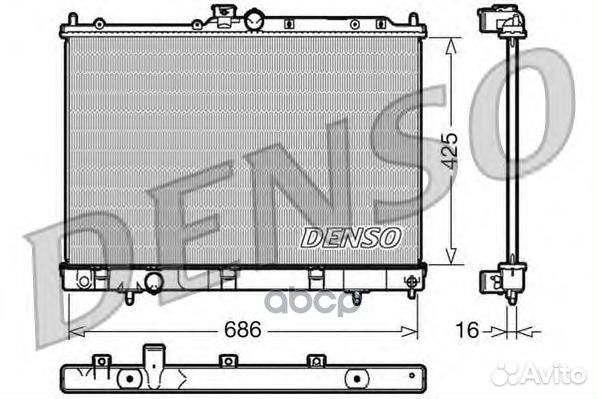 Радиатор 425x686 mitsubishi Airtek I 2.0-2.4