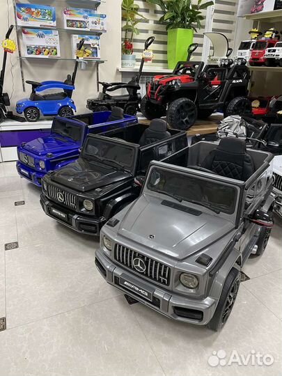 Электромобиль mercedes benz G63 двухместный гелик