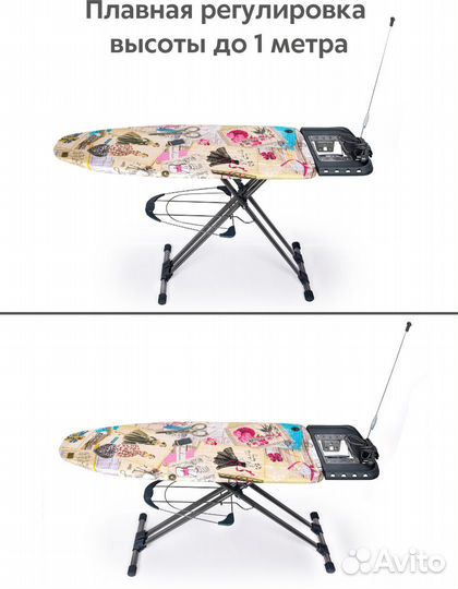 Гладильная доска Nika, Blues, 124*46 см. Новая