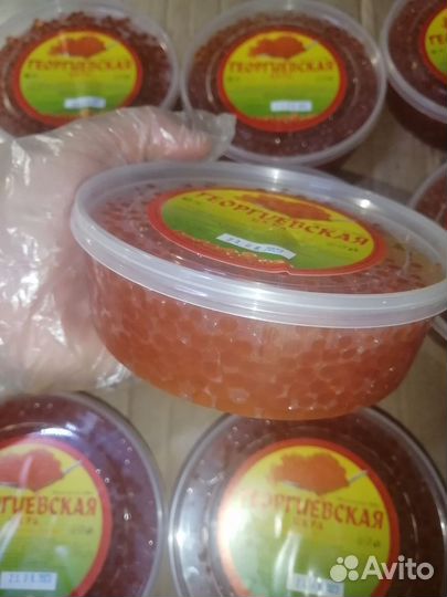 Красная икра кета