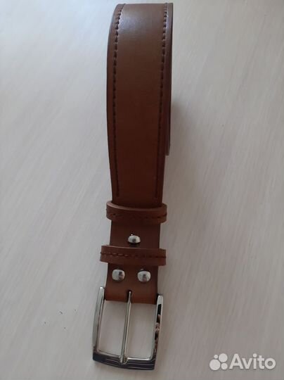 Мужской кожаный ремень ручной работы