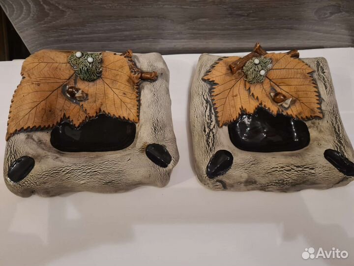 Пепельница, глина, ручная работа, цена одной 450