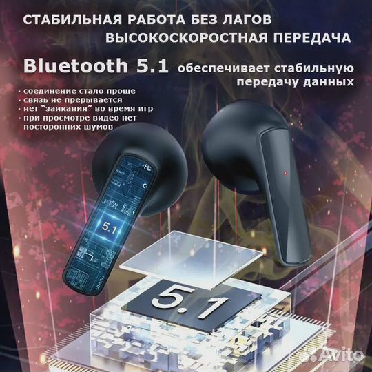 Наушники беспроводные с микрофоном Air 1, Bluetoot