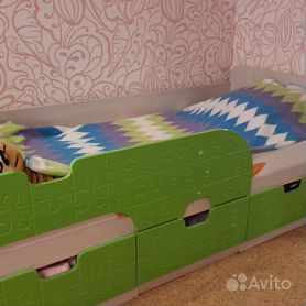 Детская кровать от 2 лет с бортиками съёмными