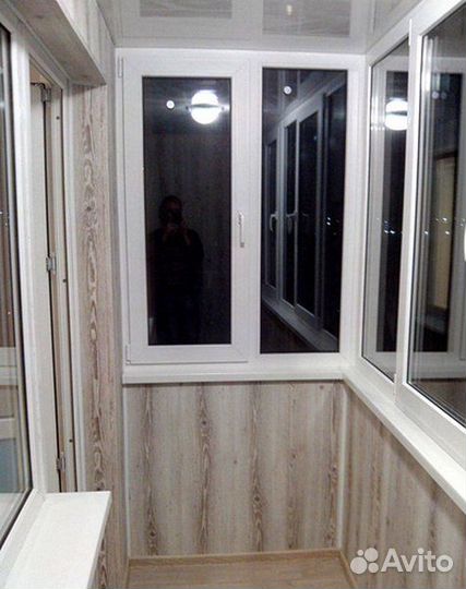 Отделка балконов и лоджий. Остекление балкона