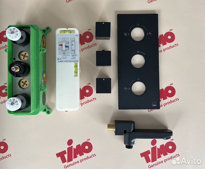 Смеситель Timo Petruma SX-5079/03SM черный встроенная с термостатом