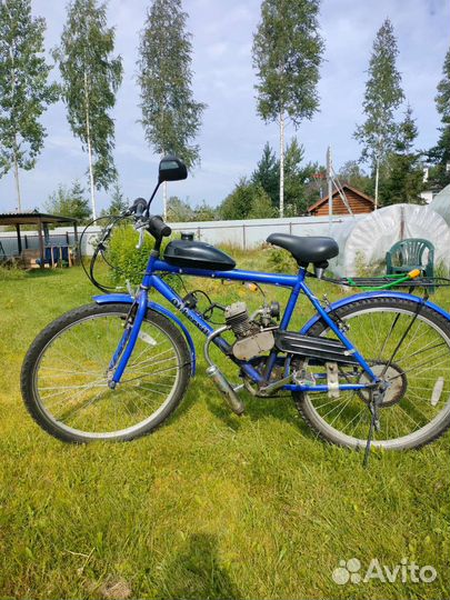 Велосипед с бензиновым мотором