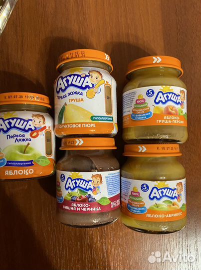 Детское фруктовое пюре