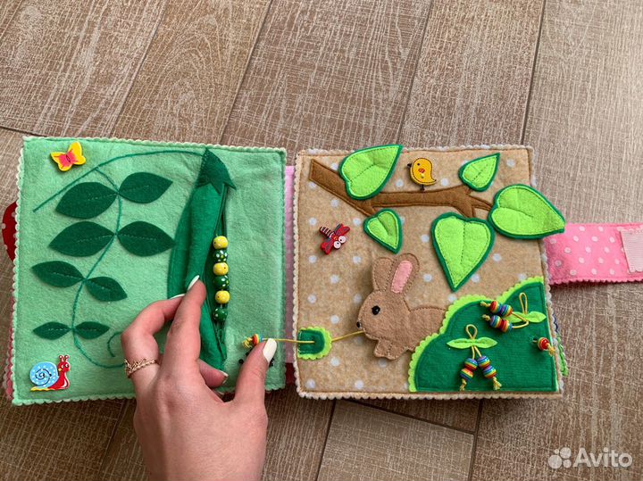 Фетровая книга монтесори