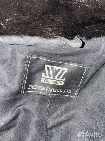 Шуба норковая с капюшоном