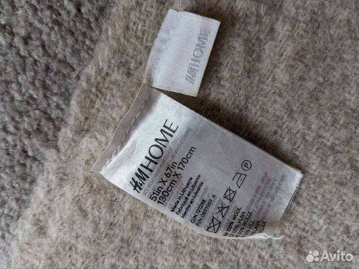 Плед из шерсти H&M Home