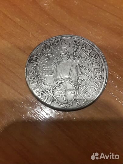 Монета -1 талер 1624 Зальцбург Австрия