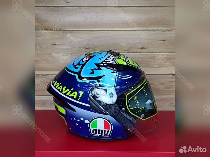 Шлем открытый, AGV K-5 JET E2205 TOP rossi misano