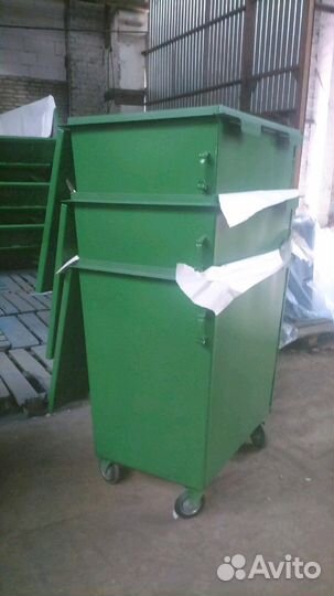 Мусорный контейнер для тбо 0,8м3 (800 литров) на к
