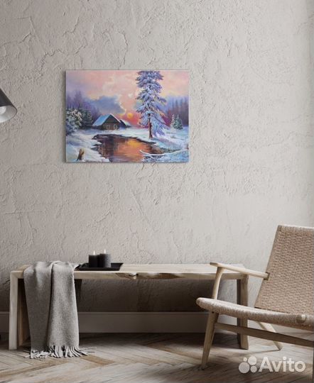 Картина в подарок.Новогодняя сказка