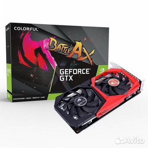 Видеокарта Colorful GTX1650 NB 4GD6-V 4GB gddr6 12