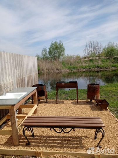 Беседка аренда отдых у реки