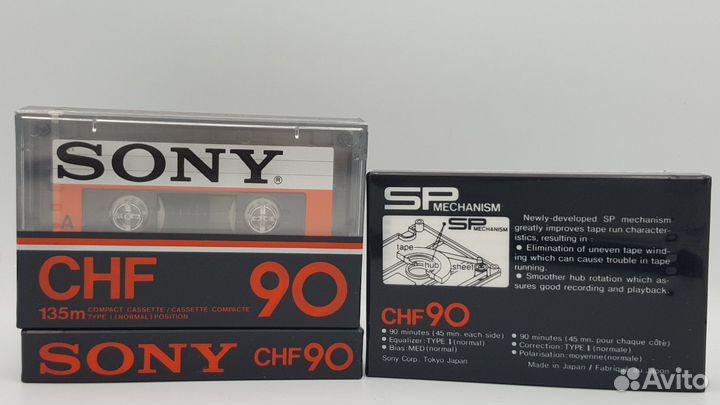 Новые аудиокассеты sony CHF / sony EF / sony HF