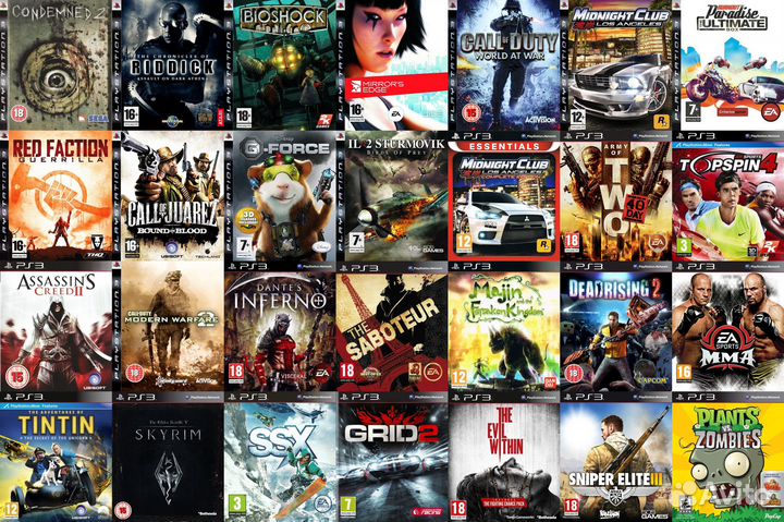 90 топовых игр PS3