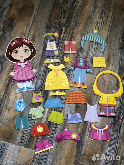 Игра «Одевашки» магнитные истории кукла Настя