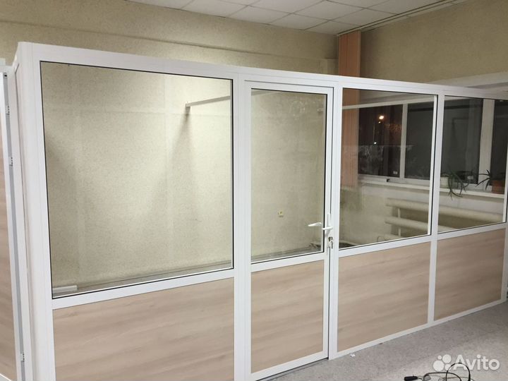 Офисные перегородки комбинированные