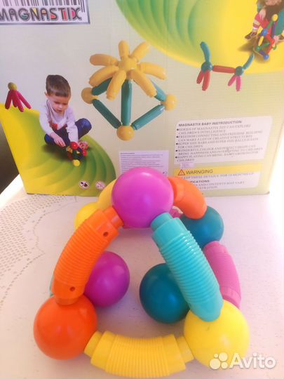 Магнитный конструктор Magnastix крупные детали