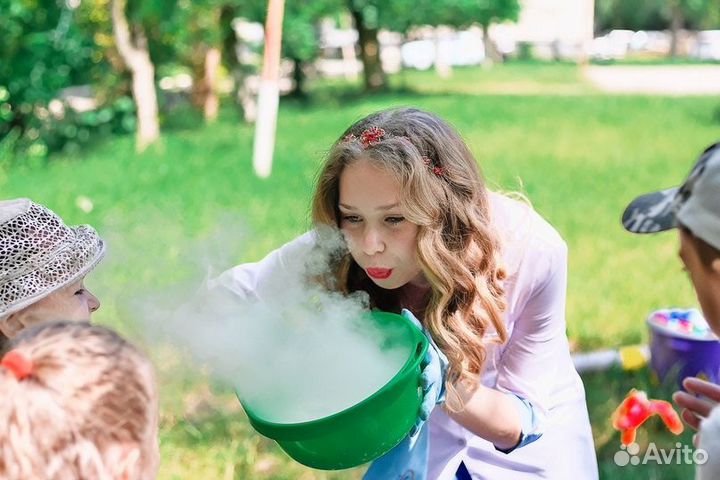 Крио мороженое, научное шоу