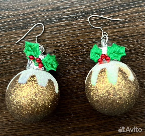 Серьги новогодние