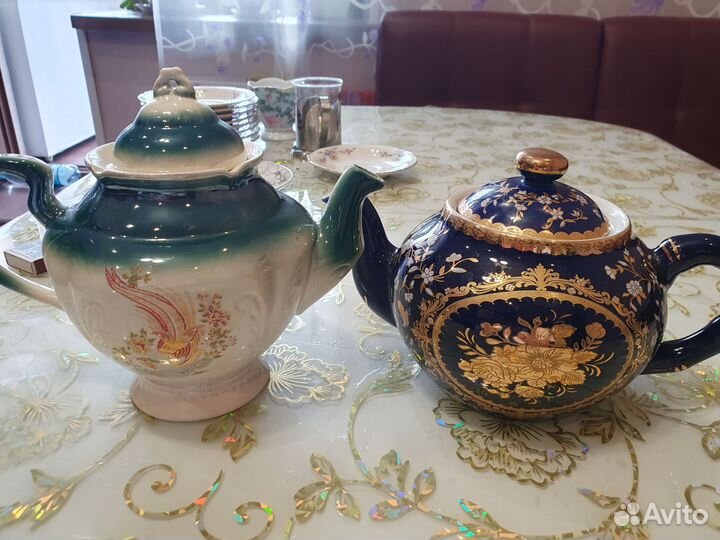 Чайник заварочный, молочник, сахарница, соусница