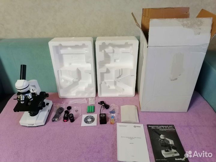 Биологический Микроскоп Levenhuk + Камера (новый)