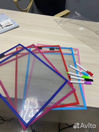 Многоразовые папки пиши стирай 5 папок 5 маркеров