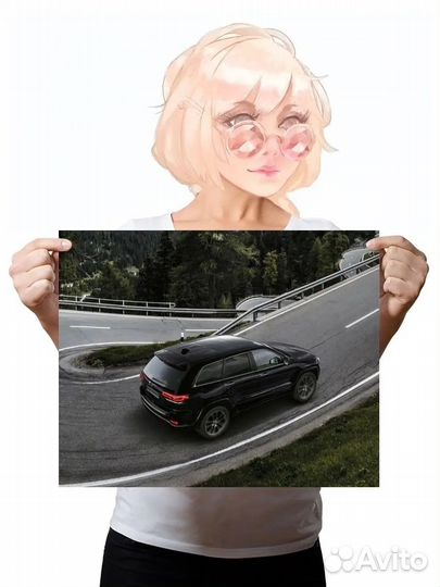 Постер, jeep grand cherokee s 40х50