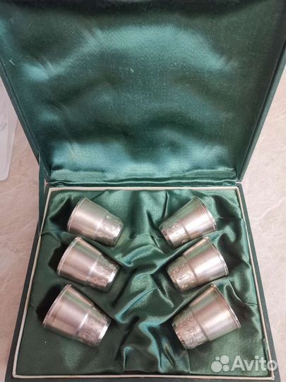 Стопка серебро 916 пробы 204гр красота