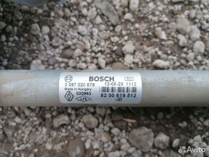 Трапеция дворников с мотором Renault Logan